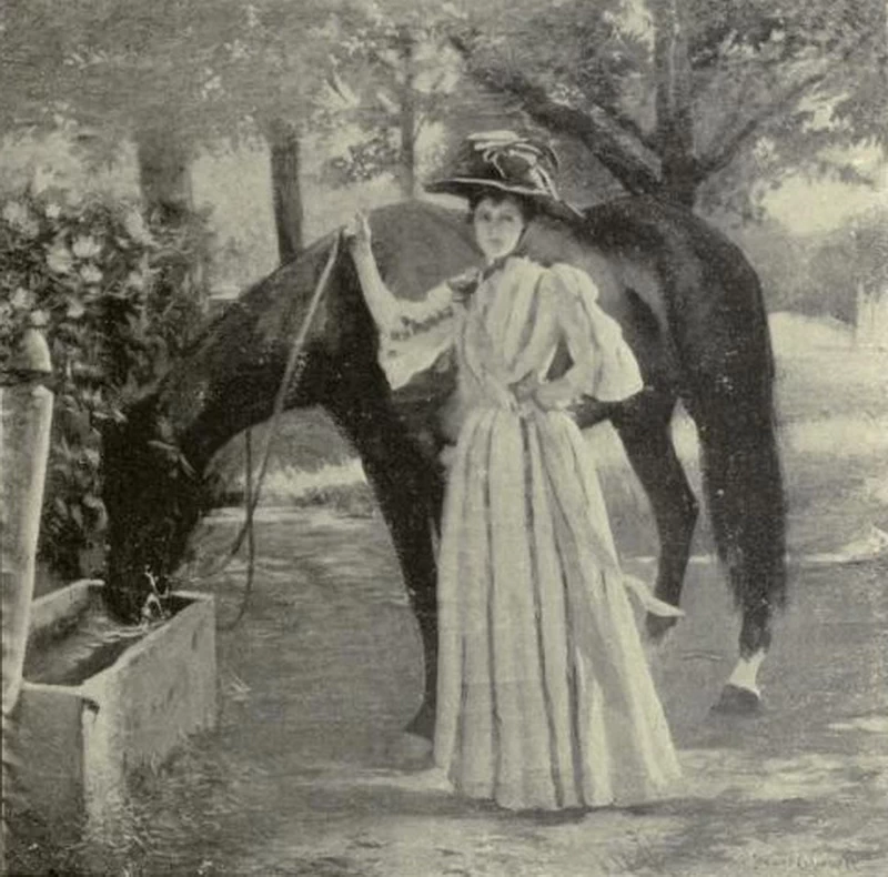 Edmund Tarbell - Ragazza con cavallo